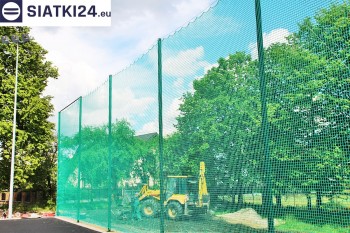 Siatki Starogard Gdański - Zabezpieczenie za bramkami i trybun boiska piłkarskiego dla terenów Starogardu Gdańskiego
